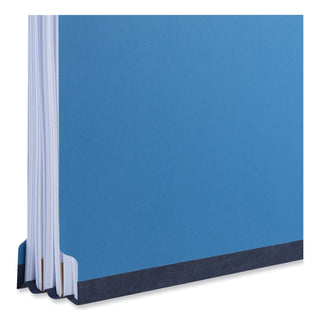 Universal® Bright Colored Pressboard Classification Folders, 2" Expansion, 2 Dividers, 6 Fasteners, Letter Size, Cobalt Blue, 10/Box (UNV10301)