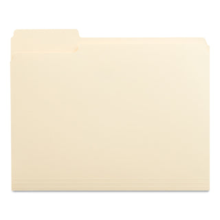 Universal® Top Tab File Folders, 1/3-Cut Tabs: Left Position, Letter Size, 0.75" Expansion, Manila, 100/Box (UNV12121)