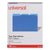 Universal® Interior File Folders, 1/3-Cut Tabs: Assorted, Letter Size, 11-pt Stock, Blue, 100/Box (UNV12301)