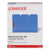 Universal® Deluxe Reinforced Top Tab Fastener Folders, 0.75" Expansion, 2 Fasteners, Letter Size, Blue Exterior, 50/Box (UNV13521)