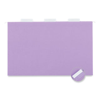 Universal® Deluxe Bright Color Hanging File Folders, Legal Size, 1/5-Cut Tabs, Violet, 25/Box (UNV14220)