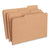 Universal® Reinforced Kraft Top Tab File Folders, 1/3-Cut Tabs: Assorted, Legal Size, 0.75" Expansion, Brown, 100/Box (UNV16143)