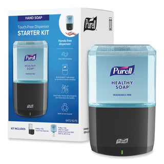 PURELL® ES6 Touch-Free Hand Soap Starter Kit, Graphite Dispenser (GOJ64721GFS)