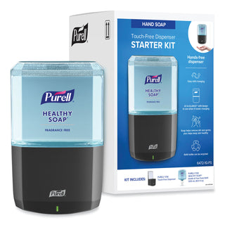 PURELL® ES6 Touch-Free Hand Soap Starter Kit, Graphite Dispenser (GOJ64721GFS)