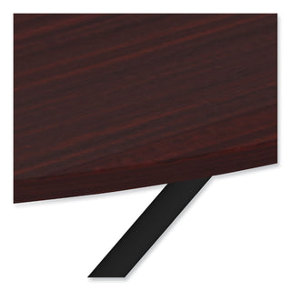 Alera® Round Wood Folding Table, 59 Dia x 29 1/8h, Mahogany (ALEFT7260DMY)