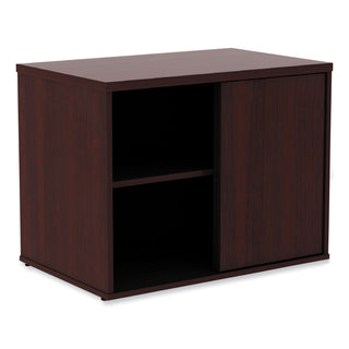 Alera® Open Office Low Storage Cab Cred, 29 1/2w x 19 1/8d x 22 7/8h, Mahogany (ALELS593020MY)