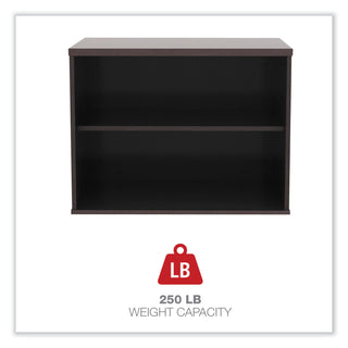 Alera® Open Office Low Storage Cab Cred, 29 1/2w x 19 1/8d x 22 7/8h, Mahogany (ALELS593020MY)