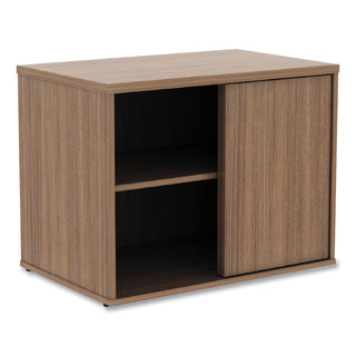 Alera® Open Office Low Storage Cabinet Credenza, 29 1/2 x 19 1/8x 22 7/8, Walnut (ALELS593020WA)