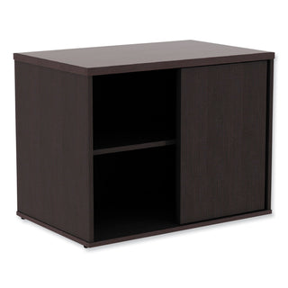 Alera® Open Office Low Storage Cab Cred, 29 1/2w x 19 1/8d x 22 7/8h, Espresso (ALELS593020ES)