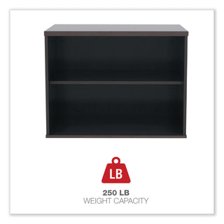 Alera® Open Office Low Storage Cab Cred, 29 1/2w x 19 1/8d x 22 7/8h, Espresso (ALELS593020ES)