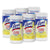 LYSOL® Brand Disinfecting Wipes, 7 x 8, Lemon and Lime Blossom, 80 Wipes/Canister, 6 Canisters/Carton (RAC77182)