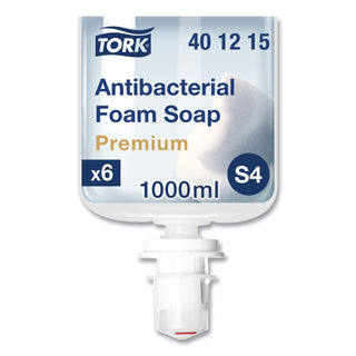 Tork® Premium Antibacterial Foam Soap Refill, Unscented, 1 L, 6/Carton (TRK401815)