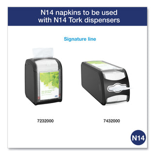 Tork® Xpressnap Fit Interfold Dispenser Napkins, 2-Ply, 6.5 x 8.39, White, 120/Pack, 36 Packs/Carton (TRKDX800)