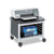 Safco® Scoot Printer Stand, 20.25w x 16.5d x 14.5h, Black/Silver (SAF1855BL)