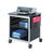 Safco® Scoot Printer Stand, 26.5w x 20.5d x 26.5h, Black/Silver (SAF1856BL)