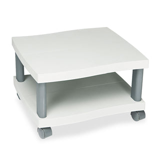 Safco® Wave Design Printer Stand, Two-Shelf, 20w x 17.5d x 11.5h, Charcoal Gray (SAF1861GR)
