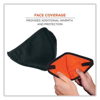 ergodyne® N-Ferno 6871 2-Layer Winter Liner + Mouthpiece Kit, Fleece/Cotton, One Size Fits Most, Black (EGO16871)