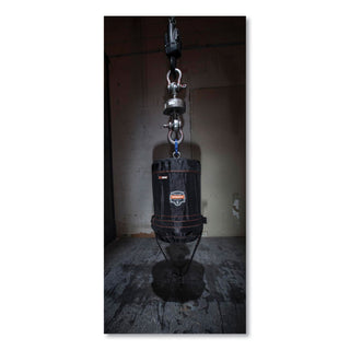 ergodyne® Arsenal 5970T Swiveling Hook Nylon Hoist Bucket + Top, 100 lb, Black (EGO14870)
