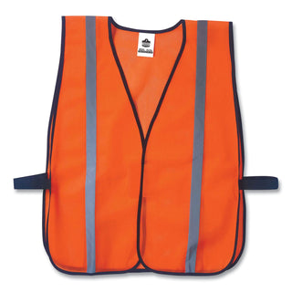 ergodyne® GloWear 8020HL Non-Certified Standard Vest, Polyester, One Size Fits Most, Orange (EGO20030)