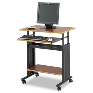 Safco® Adjustable Height Workstation, 29.5w x 22d x 34h, Cherry/Black (SAF1925CY)
