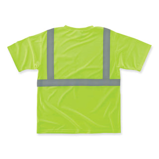 ergodyne® GloWear 8289 Class 2 Hi-Vis T-Shirt, Polyester, Lime, 5X-Large (EGO21509)