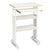 Safco® Adjustable Height Stand-Up Workstation, 29.5w x 22d x 49h, Gray (SAF1929GR)