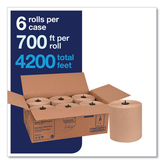 Tork® Matic Hardwound Roll Towel, 7.7" x 700 ft, Natural, 6 Rolls/Carton (290088)