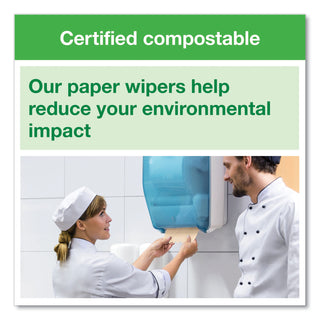 Tork® Basic Paper Wiper Roll Towel, 7.68" x 1150 ft, Natural, 4 Rolls/Carton (TRK291350)