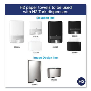 Tork® Advanced Multifold Hand Towel, 9 x 9.5, White, 250/Pack, 16 Packs/Carton (TRK424824)