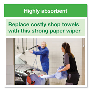 Tork® Heavy-Duty Paper Wiper - 1 Ply - 800 Sheets/Roll - Blue (TRK450304)