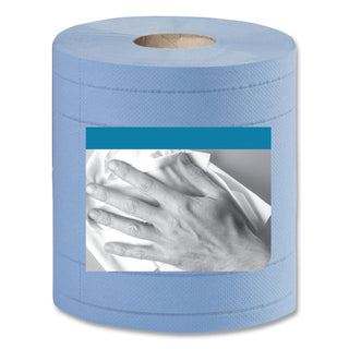Tork® Industrial Paper Wiper, 4-Ply, 11 x 15.75, Blue, 375 Wipes/Roll, 2 Roll/Carton (TRK13244101) (SCA13244101)