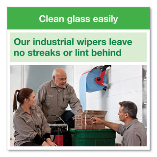 Tork® Industrial Paper Wiper, 4-Ply, 11 x 15.75, Blue, 375 Wipes/Roll, 2 Roll/Carton (TRK13244101) (SCA13244101)