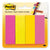 Post-it® Page Flag Markers, Assorted Brights, 50 Strips/Pad, 4 Pads/Pack (MMM6714AU)