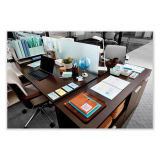 Post-it® Original Pads in Beachside Cafe Collection Colors, 3" x 5", 100 Sheets/Pad, 5 Pads/Pack (MMM655AST)