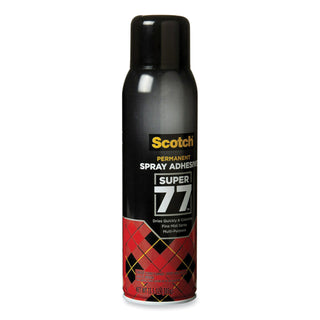 Scotch® Super 77 Multipurpose Spray Adhesive, 13.57 oz, Dries Clear (MMM77)