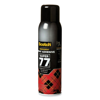Scotch® Super 77 Multipurpose Spray Adhesive, 13.57 oz, Dries Clear (MMM77)