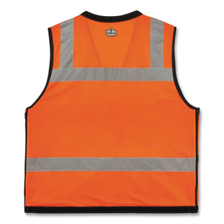 ergodyne® GloWear 8253HDZ Class 2 Heavy-Duty Mesh Surveyors Vest, Polyester, Large/X-Large, Orange (EGO23315)