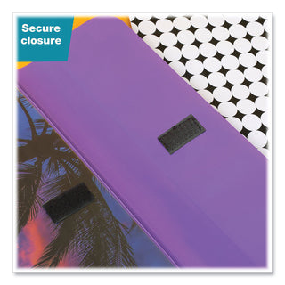 Mead® Trapper Keeper 3-Ring Pocket Binder, 1" Capacity, 11.25 x 12.19, Palm Trees (MEA260038FDE1EC)