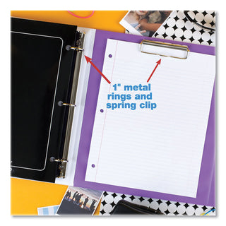 Mead® Trapper Keeper 3-Ring Pocket Binder, 1" Capacity, 11.25 x 12.19, Palm Trees (MEA260038FDE1EC)