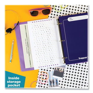 Mead® Trapper Keeper 3-Ring Pocket Binder, 1" Capacity, 11.25 x 12.19, Palm Trees (MEA260038FDE1EC)