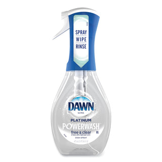 Dawn® Platinum Powerwash Dish Spray, Free & Clear, Unscented, 16 oz Spray Bottle (PGC65732)