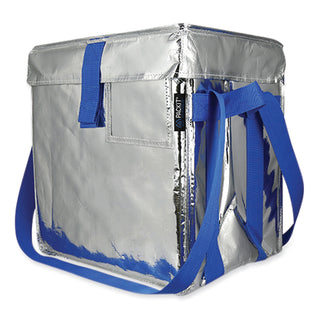 PackIt® Fresh Eco Freeze Tote, 13.5 x 9 x 13, Silver/Blue, 4/Carton (PKFUDMAG)