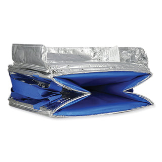 PackIt® Fresh Eco Freeze Tote, 13.5 x 9 x 13, Silver/Blue, 4/Carton (PKFUDMAG)