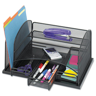 Safco® Three Drawer Organizer, Steel, 16 x 11 1/2 x 8 1/4, Black (SAF3252BL)
