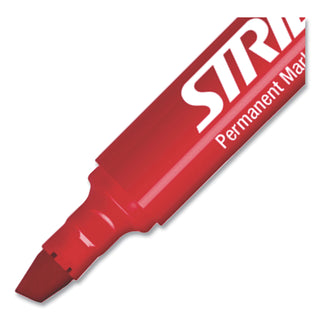 Stride StrideMark Permanent Marker, Fine Bullet Tip, Red, 12/Pack (STW22003)