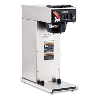 BUNN® Airpot Coffee Brewer, Single-Cup, Brews 3.8/7.5gal., BK/SR (BUN230010006)