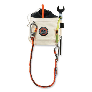 ergodyne® Arsenal 5725 Topped Bolt Bag, 5 x 10 x 9, Canvas, White (EGO14425)