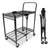 Bostitch® Stowaway Folding Carts, 2 Shelves, 29.63w x 37.25d x 18h, Black, 250 lb Capacity (BOSBSACSMBLK)
