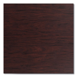 NPS® Cafe Table, 36" Diameter x 30h, Round Top/X-Base, Mahogany Top, Gray Base (NPSCG13636XD1MY)