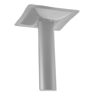 NPS® Cafe Table, 36" Diameter x 30h, Round Top/X-Base, Mahogany Top, Gray Base (NPSCG13636XD1MY)